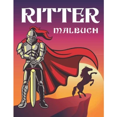 Abbildung von Ritter Malbuch: Malbuch für Kinder und Erwachsene, Mittelalter Ausmalbilder