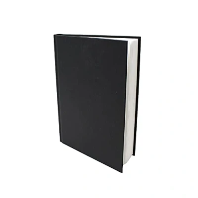 Abbildung von Artway Studio Gebundenes A5 Skizzenbuch Hochformat 92 Seiten/46 Blätter aus 170 gsm Papier Schwarzes mit festem Einband, Schwarz