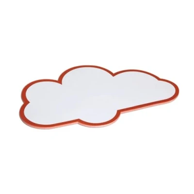 Abbildung von MAUL Moderationskarten Wolke 265 x 430 mm (20 Stück) Beschriftbare Karteikarten Coaching Karten Präsentationskarten Moderationskoffer Nachfüllpack 150 g/m² Papier Weiß