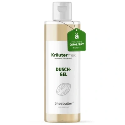 Abbildung von Kräutermax. Sheabutter Duschgel Naturkosmetik für Haare und Haut Natürlich, 250 ml
