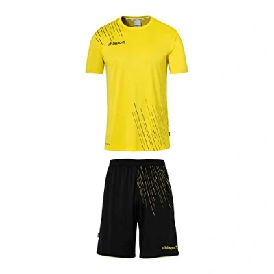 Abbildung von uhlsport Score 26 Fußball Trikot Set Trikotsatz Komplettes bestehend aus Trainings T Shirt und Kurze Hose 10 Varianten verfügbar für Erwachsene Kinder, 116