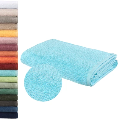 Abbildung von OTTO home Badetuch "Riva, 80x150, Premium Handtücher, 500 gr/m²" Hoch-Tief-Struktur, Streifen, weich, 5 Jahre Garantie