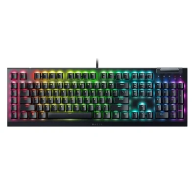 Abbildung von Razer BlackWidow V4 X Mechanische Gaming Tastatur mit Chroma RGB (Mechanische Yellow Switches, 6 eigene Makro Tasten, Doubleshot ABS Tastenkappen) QWERTY US Layout Schwarz