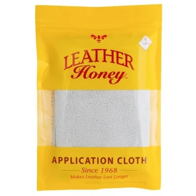 Abbildung von LEATHER Honey Lederpflegemittel fusselfreies Reinigungstuch Mikrofasertuch zur Verwendung Pflegemittel und Reiniger, Premium Lederpflegeprodukte seit 1968