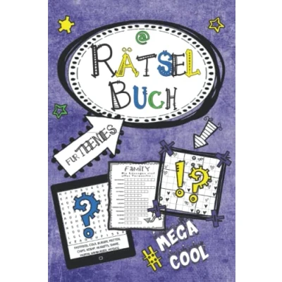 Abbildung von Rätselbuch für Teenies: Cooler Rätselspaß Kinder ab 12: spiegelverkehrte Fehlersuche, Labyrinthe, Buchstabenrätsel, Wortsuche, Sudoku, Zahlengitter