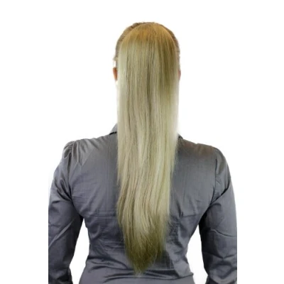 Abbildung von WIG ME UP WK06 234 Haarteil: Voluminös, aber glatt fallender Zopf/Pferdeschwanz, neuartige Halterung mit Mini Butterfly Klammer Blond 65 cm
