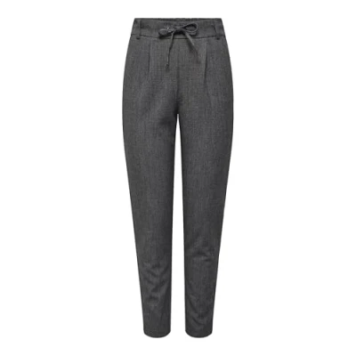 Abbildung von ONLY Onlpoptrash Elise EASY PANT Stoffhose, Damen, Größe: Sx34, Dark grey melange