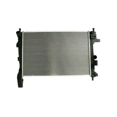 Abbildung von THERMOTEC D7G034TT Kühler, Motorkühlung Aluminium für Fahrzeuge mit/ohne Klimaanlage 545 358 26 Schaltgetriebe Kühlrippen gelötet