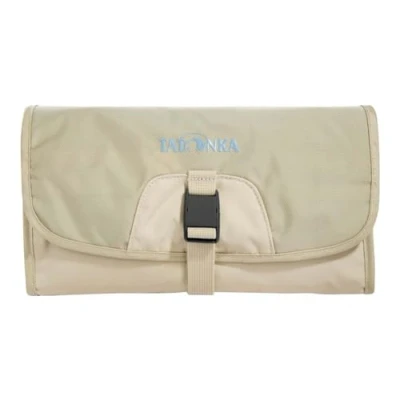 Abbildung von Tatonka Small Travelcare Kulturbeutel Flache Waschtasche zum Aufhängen mit Fächern und Spiegel Brown Rice 25 x 17 4 cm