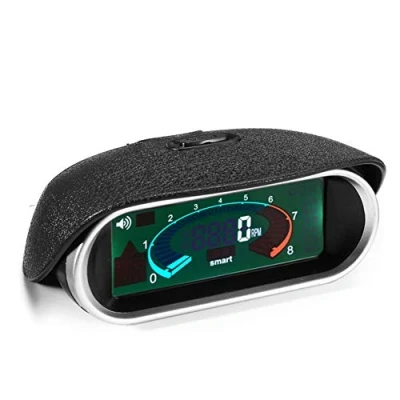 Abbildung von JoyFan Auto Drehzahlmesser, LCD 50 9999RPM Universal Digital Motor Drehzahlmesser für Autos, Anhänger, Schiffe, Bagger, Baufahrzeuge, Gabelstapler