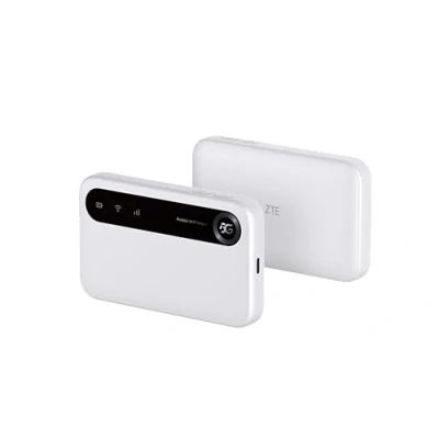 Abbildung von ZTE U50 Tragbarer WiFi Hotspot 5G mit entsperrtem SIM Steckplatz, kostengünstiger Modem Router für 32 Heim /Geschäftsgeräte, und 4G+, AX1800 6, bis zu Geräte