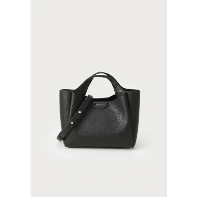 Abbildung von DKNY Willa MINI Satchel Handtasche black/silvercoloured, Damen, Größe: One Size, Black/silver coloured