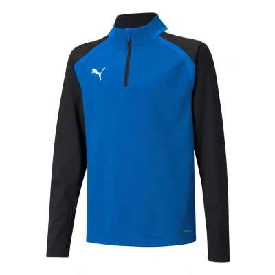 Abbildung von Puma Teamliga ZIP JR Unisex Langarmshirt für Kinder, Größe: 152, Blaugelb