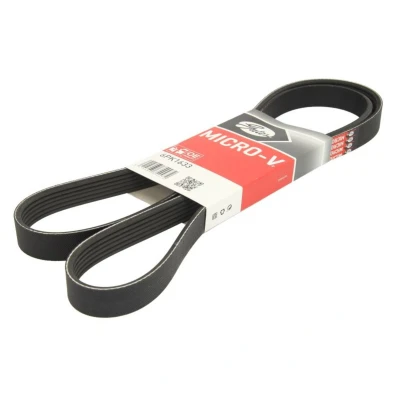 Abbildung von GATES 6PK1633 Keilrippenriemen 1633 6 Polyester, EPDM (Ethylen Propylen Dien Kautschuk) RoadMax Value Line OPEL: Meriva B, Insignia A Sports Tourer