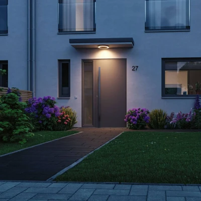 Abbildung von Paulmann 94525 LED Außenleuchte Smart Home Zigbee Deckenleuchte Circula IP44 Dämmerungs /Bewegungssenso Tunable Warm 14W Outdoor 3000K