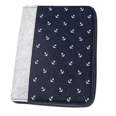 Abbildung von luxdag Mom&#039;s Organizer A5 mit Reißverschluss aus Filz (Farbe &amp; Motiv wählbar) Hülle für Mutterpass, U Heft, Ultraschallbilder Impfpass Geschenk werdende Mütter…