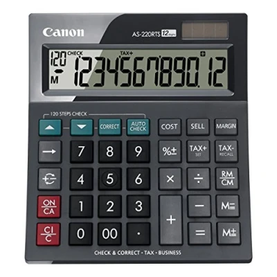 Abbildung von Canon AS 220RTS 12 stelliger Tischrechner
