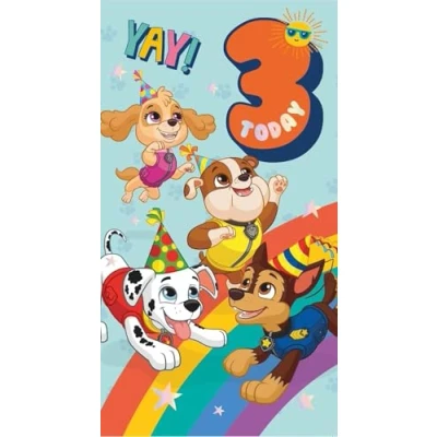 Abbildung von Danilo Promotions LTD PA062 Paw Patrol Offizielle Geburtstagskarte zum 3. Geburtstag