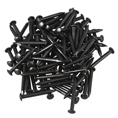 Abbildung von 50 Stahlnägel, 15x1.5mm runder Kopf schwarze Nägel, für DIY Kunsthandwerk mit Aufbewahrungsbox