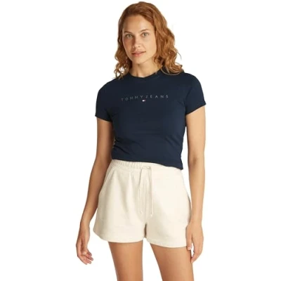 Abbildung von Tommy Jeans T Shirt »TJW SLIM TONAL LINEAR TEE EXT«, mit Logoschriftzug