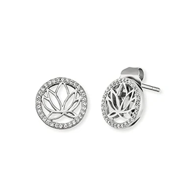 Abbildung von Engelsrufer Lotus Ohrringe silvercoloured, Damen, Größe: One Size, Silver coloured