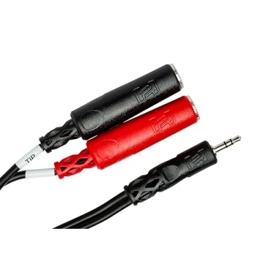Abbildung von Hosa YMP 137, Stereo Breakout, 3.5 mm TRS to Dual 1/4 in TSF