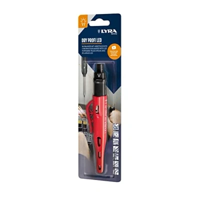 Abbildung von LYRA Dry Profi Led, Baumarker, rund, Kappe, Spitzer, LED Leuchte, Mine 2,8 x 100 mm, Blister, 2B