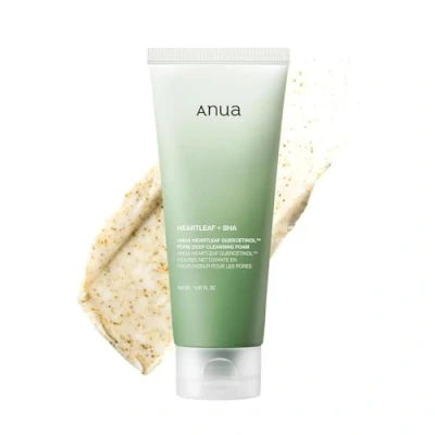 Abbildung von ANUA Heartleaf Quercetinol Porentiefenreinigungsschaum, Gesichtsreiniger, für doppelte Reinigung, BHA, Hyaluronsäure, Glycerin, Mitesserentferner, koreanische Hautpflege,150 ml
