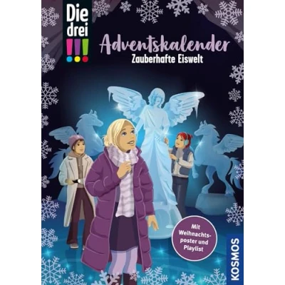 Abbildung von Die drei !!!, Zauberhafte Eiswelt: Adventskalenderbuch mit verschlossenen Seiten, 24 DIY Lifehacks, Poster und Weihnachts Playlist
