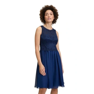 Abbildung von Vera Mont Damen Abendkleid mit Spitze 42, Festival Blue