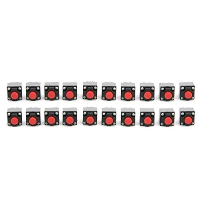 Abbildung von 20 Stücke 6x6x7,3mm Tactile Push Button Mikroschalter Wasserdicht Momentary Tact Switch für Haushaltsgeräte, Sicherheitsausrüstung, Spielzeug, elektronische Produkte