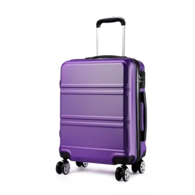 Abbildung von KONO Reisekoffer Groß Leicht Hartschalenkoffer Trolley Koffer mit 4 Rollen und TSA Schloss, 74x48x30cm, 94Liter, Zwillingsrollen Rollkoffer, ABS Hartschale (Violett, XL)