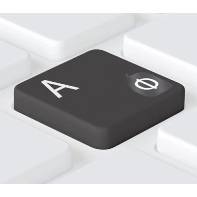 Abbildung von hoopomania russische TASTATURAUFKLEBER [Weiss 5x6mm] universelle Tastatur Aufkleber Laptop