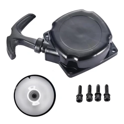 Abbildung von GOOFIT Mini Pocketbike ATV Quad Dirtbike Seilzugstarter schwarz Ersatz für 2 Stroke 43cc 49cc Parts