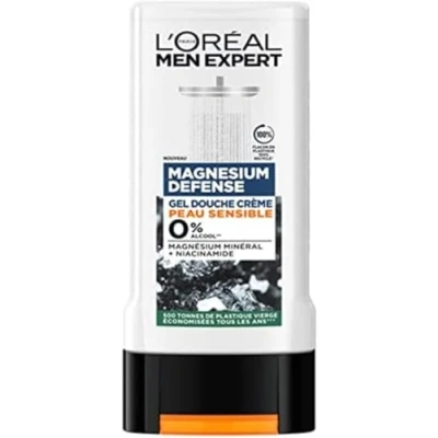 Abbildung von L&#039;Oréal Paris Men Expert Magnesium Defense Duschgel für empfindliche Haut, 0%, 300 ml, 6 Stück