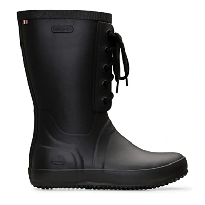 Abbildung von Viking Damen Retro Logg Gummistiefel, Black,39 EU