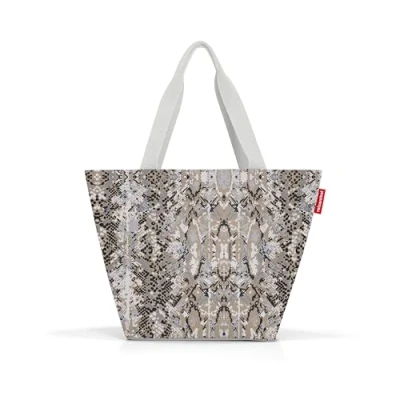 Abbildung von reisenthel shopper M in snake sand Geräumige Shopping Bag und edle Handtasche einem Aus wasserabweisendem Material