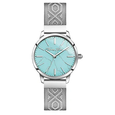 Abbildung von Thomas Sabo Damen Armbanduhr Türkis Analog Quarz Edelstahl WA0343 201 215 33 mm