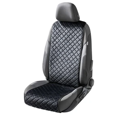 Abbildung von WALSER Comfortline Luxor 13957 Sitzschonbezug schwarz Polyester, Baumwolle vorne AUDI: A4 B5 Saloon, A3 Hatchback, B7 Avant, VOLKSWAGEN: Golf 4