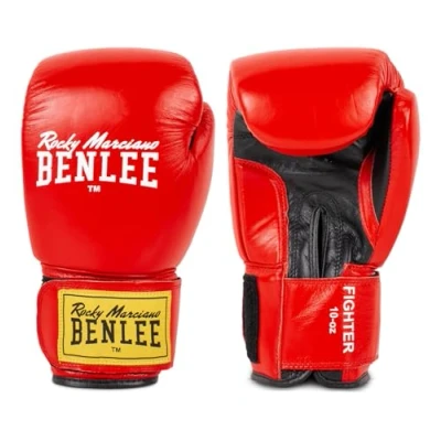 Abbildung von BENLEE Boxhandschuhe aus Leder Fighter Black/Red 18 oz