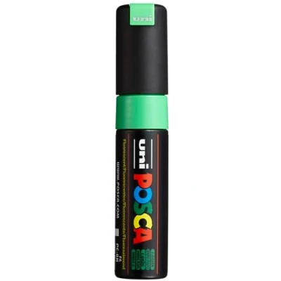 Abbildung von uni ball 182680 POSCA Marker mit breiter Keilspitze, neon grün