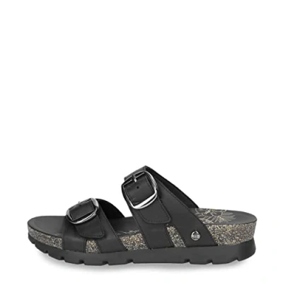 Abbildung von Panama Jack Pantolette »Shirley«, Sommerschuh, Hausschuh, Strandschuh mit Schnallenverschlüssen
