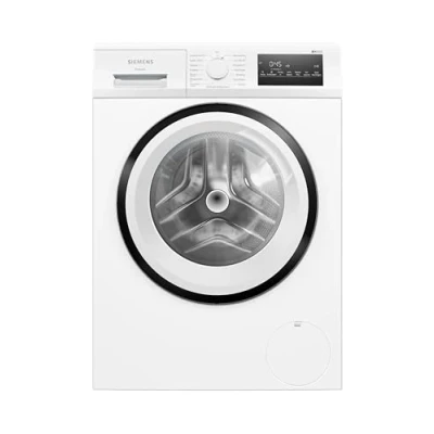 Abbildung von Siemens WM14N225 Waschmaschine iQ300, Frontlader mit 8kg Fassungsvermögen, 1400 UpM, speedPack L, smartFinish, Outdoor Programm, LED Display, Weiß, 60cm