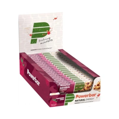 Abbildung von Powerbar Natural Energy Cereal Raspberry Crisp 18x40g Veganer Kohlenhydrat Energie Riegel + Magnesium