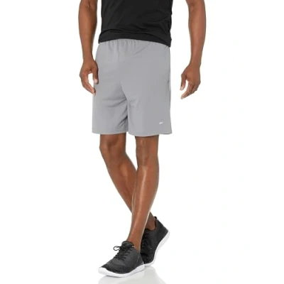 Abbildung von Amazon Essentials Herren Leichte Performance Funktionsshorts In Lockerer Passform (Erhältlich Übergrößen), 2er Pack, Grau/Marineblau, XL