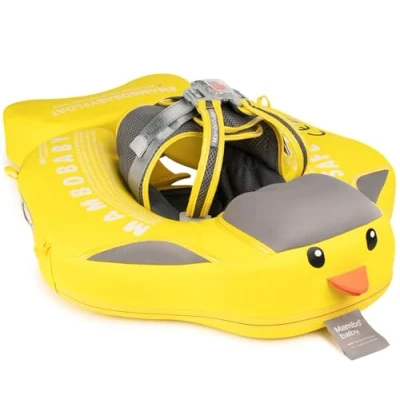 Abbildung von HECCEI Schwimmring Baby, Mambobaby Nicht Aufblasbarer Schwimmhilfe, Hautfreundlicher Schwimmreifen Baby Perfekte Schwimmtrainer Swim Float für Kinder 3 24 Monate