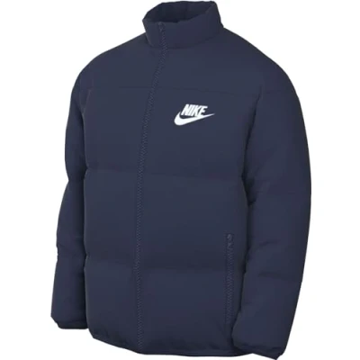 Abbildung von Nike Herren Club Puffer Jacke, Midnight Navy/White, M
