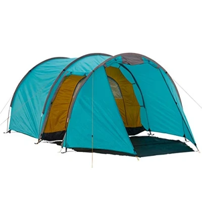 Abbildung von Grand Canyon Robson 3 Zelt für Personen, wasserdicht mit Vorzelt, großer Stauraum, 2 Eingänge, Ultra leicht, kleines Packmaß Tunnelzelt Trekking, Camping, Festival Blue Grass (Blau)
