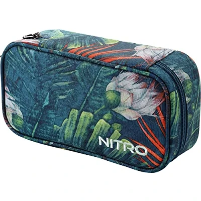 Abbildung von Nitro Pencil Case XL Inkl. Geo Dreieick &amp; Stundenplan, Federmäppchen, Schlampermäppchen, Faulenzer Box, Federmappe, Stifte Etui, Tropical
