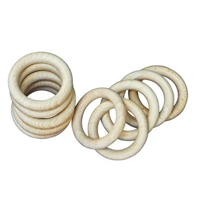 Abbildung von JOWE Holzringe aus Buche ø 100 mm, 6 Stk Oberfläche unbehandelt Ringe Holz made in Austria